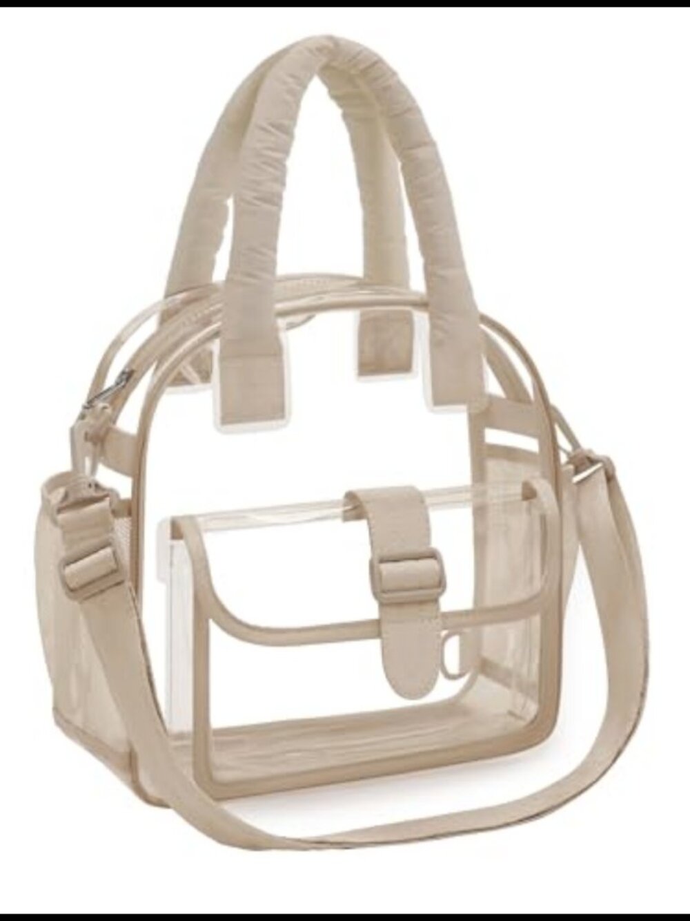 Clear Stadium Approved Tote Bag Crossbody PVC 12x6x12